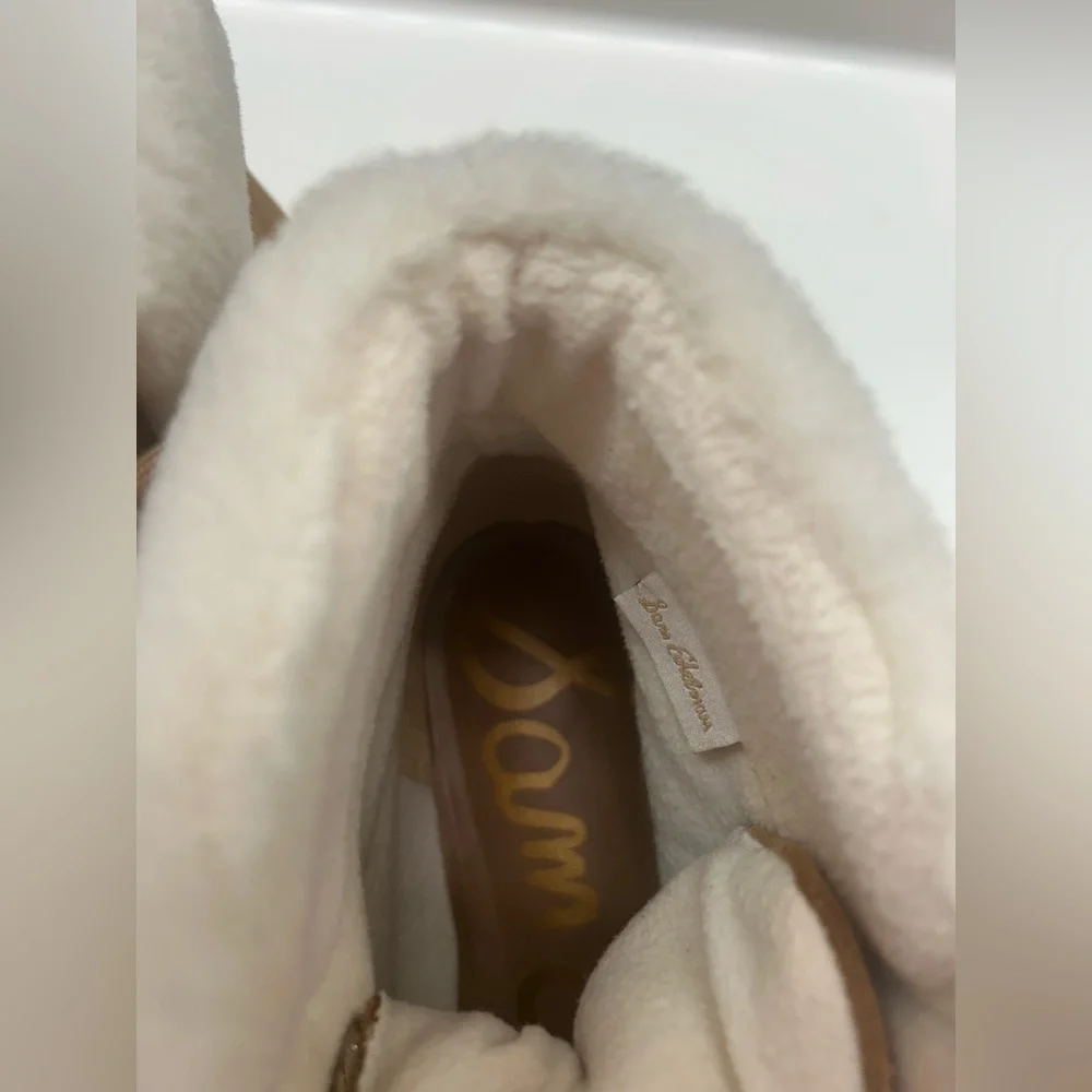 NWOT Sam Edelman Women's Tan Suede Ankle Boots